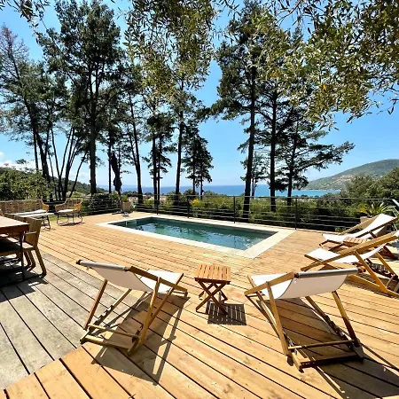 Willa Piscine Paradise Avec Magnifique Vue Sagone (Corsica)