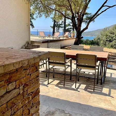 Piscine Sagone Paradise Avec Magnifique Vue Villa